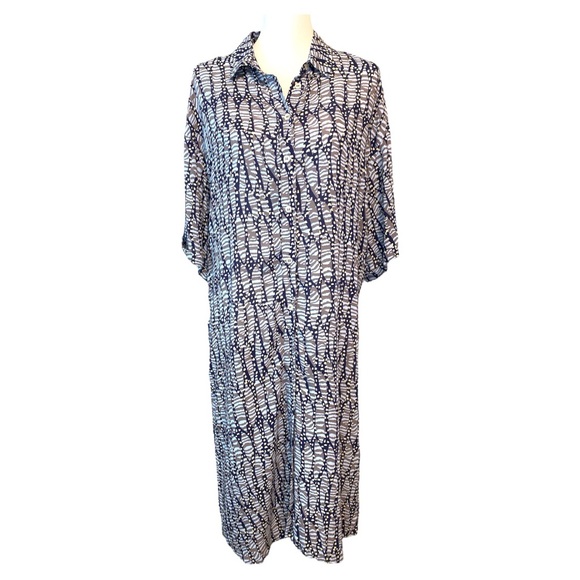 Anthropologie Tops - NWT Anthropologie Long Length Button Down Tunic Tribal Print Size M